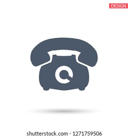 old phone vector icon