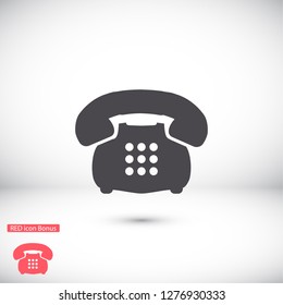 old phone vector icon