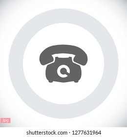 old phone vector icon