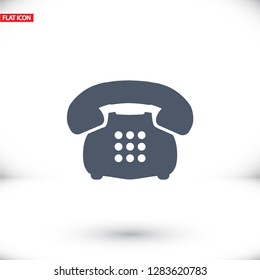 old phone vector icon