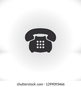 old phone vector icon