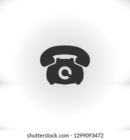 old phone vector icon