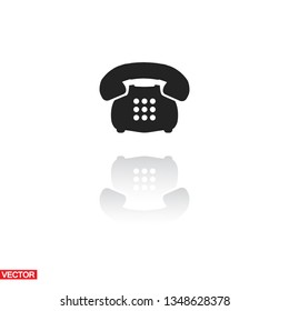 old phone vector icon