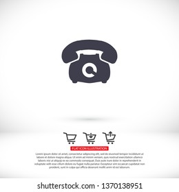 old phone vector icon