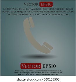 Old Phone vector icon