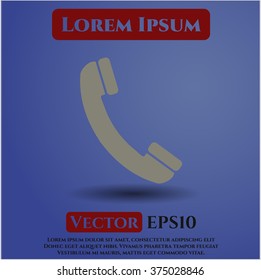 Old Phone vector icon
