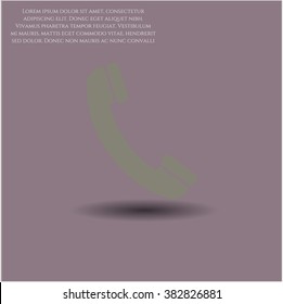 Old Phone vector icon