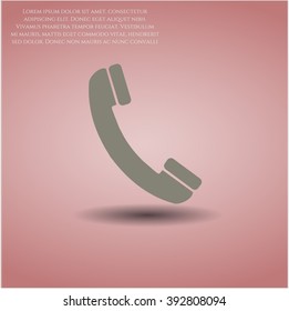 Old Phone vector icon