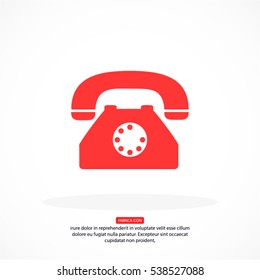 old phone vector icon