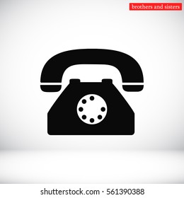 old phone vector icon