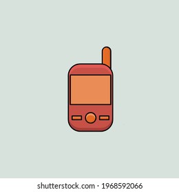 Old Phone Vector Icon Concept Design eps10