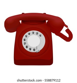 old phone vector illustration