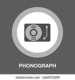 old phonograph - antique phonographe Vintage gramophone isolate on white - retro technology