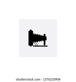 old photo camera icon vector