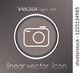 old photo camera vector icon