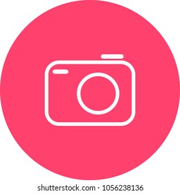 old photo camera vector icon