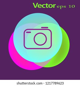 icono vectorial de cámara fotográfica antigua