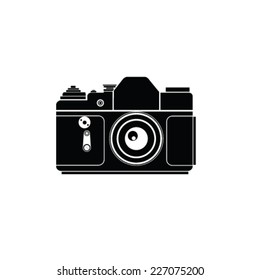 old photo camera vector illustration 	 