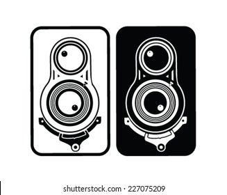 old photo camera vector illustration 	 