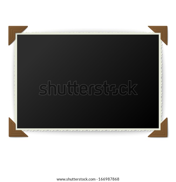 Old Photo Corners Isolated On White Stock Vector (Royalty Free