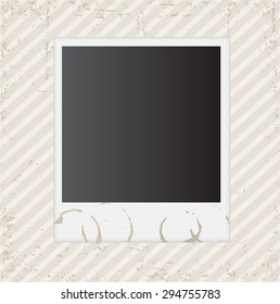 Old photo frame.Retro photo frame.Vector illustration.