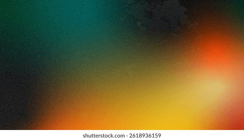 Old photo light leak overlay background with grainy gradient texture. Camera film retro blur filter with noise, dust. Abstract lens flare effect . Retro vector poster with grain and smear spots.