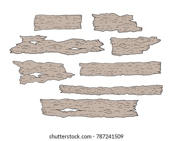 Old pieces of wood