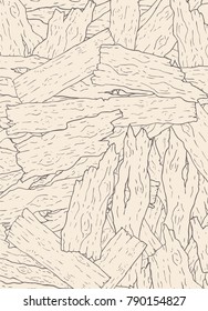 Old pieces of wood