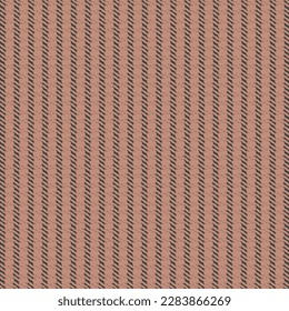 Old pink fabric with interrupted black stripes arranged vertically and at equal distances. Textile material for jackets, trousers, skirts and others. Abstract vector.