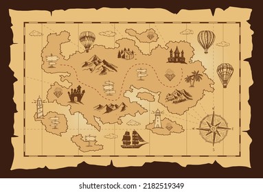 Old pirate map 