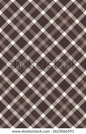Old plaid seamless tartan, equal check vector pattern. Installing background fabric texture textile in dark and old lace colors palette.
