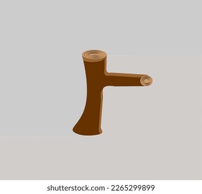 Old plant stems without leaves