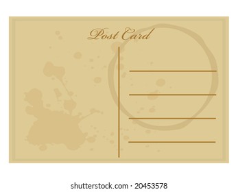 Ilustración de postal antigua