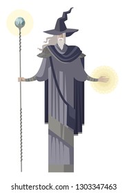 old powerful rpg wizard svg