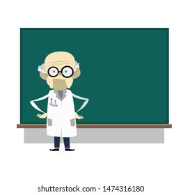 old professor in the office. business growth.