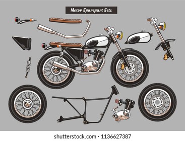 Old Race Motorcycle.