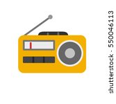 Old radio with antenna