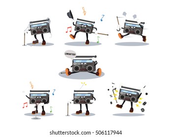 old radio cartoon set
