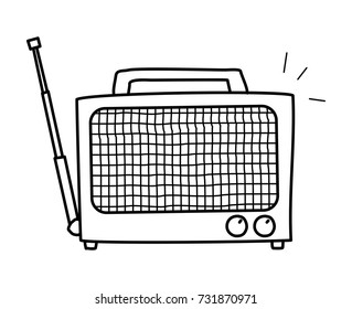 old radio doodle