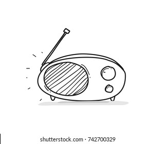 old radio doodle