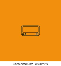 Old radio icon.