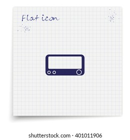 Old radio icon.