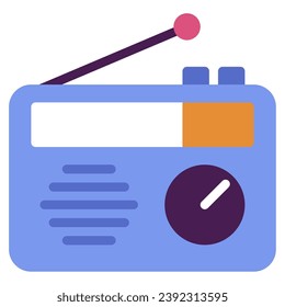 old radio icon illustration for web app, etc