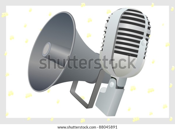 microphone and loudspeaker