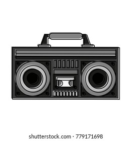 Old radio stereo icon vector illustration graphic design