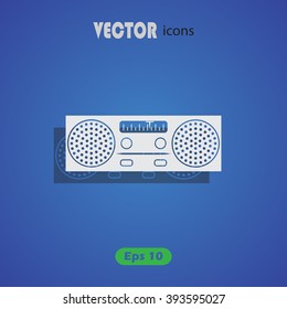Old radio vector icon