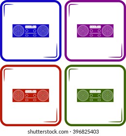 Old radio vector icon
