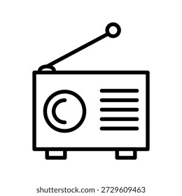 Alte Radio Vektor Icon Design Trendy