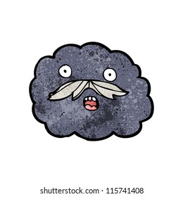 old rain cloud cartoon
