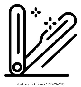 Old razor icon. Outline old razor vector icon for web design isolated on white background